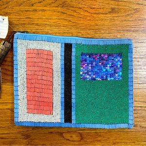 Jasper & Jeera Anthropologie NWT beaded clutch